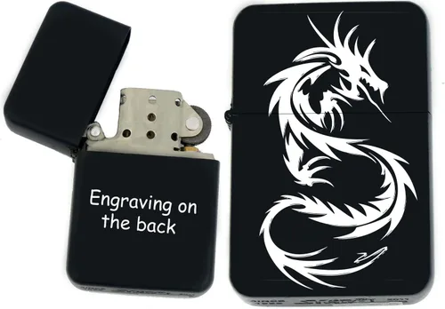 Vista 12 de Groomsman - Encendedor personalizado a prueba de viento negro mate, grabado láser gratuito para él, marido, padre, padrinos de boda, novio, papá