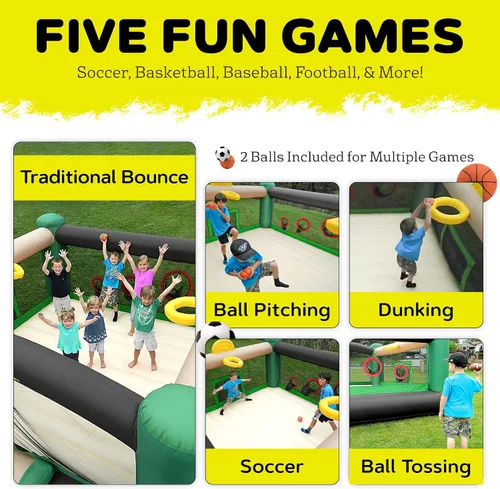 Vista 2 de Casa recreativa para brincar de Island Hopper Sports & Hops