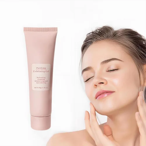Vista 2 de Gel exfoliante purificador, limpiador facial hidratante, suave, limpiador para todo el cuerpo, limpia la suciedad y los aceites