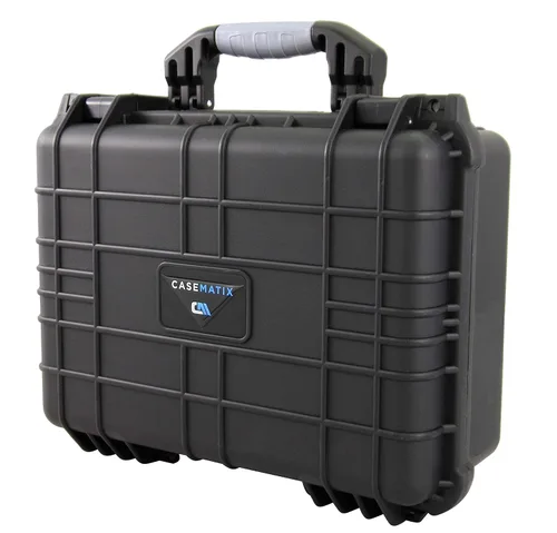 Vista 4 de CASEMATIX Waterproof Travel Case Compatible with VR Gaming Headset & Accessories - 16" Hard Shell Crushproof & Lockable Case Storage with