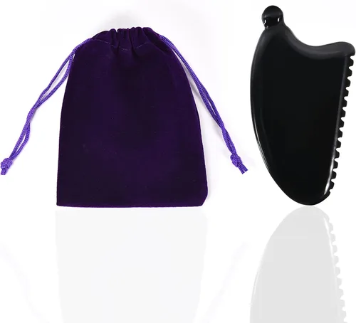 Vista 5 de Gua Sha Masajeador facial Gua Sha Bian Gua Sha Piedra Facial Cuerpo Linfático Drenaje Masajeador Wildling Guasha Herramienta Escultor Cara