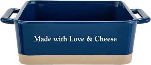 Vista 8 de Let's Make Memories Plato para hornear personalizado – Cazuela rectangular para hornear – Plato de horno de gres Kickasserole – Día de la Madre