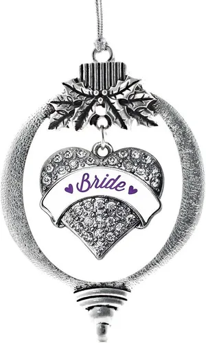 Vista 128 de Inspired Silver - Adorno con dije de hermana gemela - Adornos navideños de plata con circonitas cúbicas