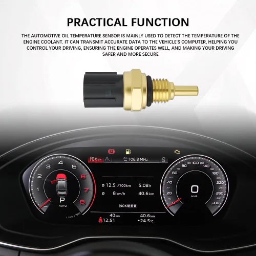 Vista 6 de Sensor de temperatura de aceite, sensor de temperatura del refrigerante del motor, emisor de temperatura de aceite diferencial de reemplazo, unidad