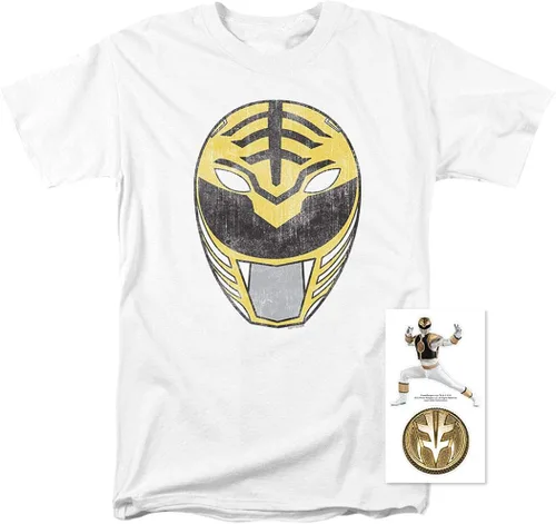 Vista 2 de Power Rangers Masks Helmets - Camiseta y pegatinas