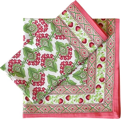 Vista 16 de Fingercraft - Juego de 12 servilletas de tela de mezcla de algodón y lino, con estampado, perfecta para fiestas, cenas, bodas, cócteles y Navidad