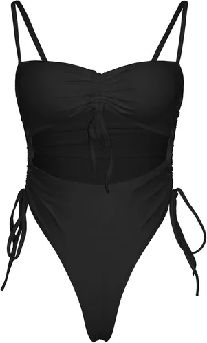 Vista 4 de Iioiom traje de baño sexy de una pieza con cintura alta para mujer
