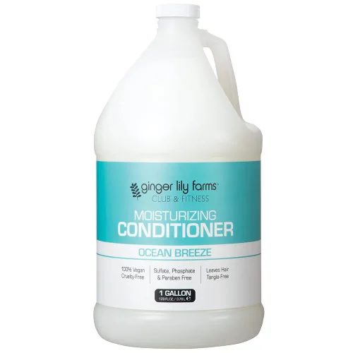 Vista 13 de Ginger Lily Farms Club & Fitness - Acondicionador hidratante para cabello seco, 100% vegano y libre de crueldad, aroma a aloe vera, repuesto de 1