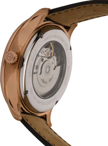Vista 4 de Mathey-Tissot Reloj automático Edmond LE Open Heart MC1886PI para hombre, Moderno