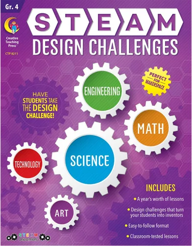 Vista 5 de Creative Teaching Press STEAM Design Challenges Libro de recursos, 1er grado (Ciencia, Tecnología, Ingeniería, Arte, Matemáticas) (8208)
