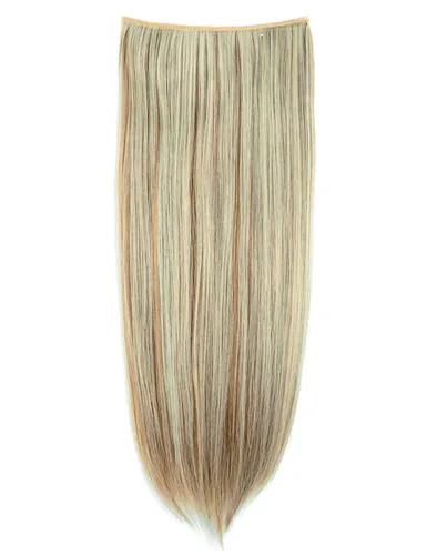 Vista 4 de Extensiones de cabello ondulado, doble trama, 7 piezas con 16 clips, largo de 24 pulgadas