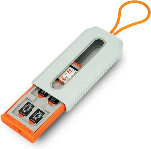 Vista 9 de Funda de tarjeta de memoria para 6 tarjetas CFexpress tipo A y 12 tarjetas Micro SD, diseño de ventana emergente y transparente, soporte