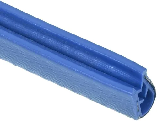 Vista 3 de uxcell Edge Trim U Seal Extrusion Blue U Channel Edge Protector PVC Plástico W Hoja de hierro Se adapta a 1/16 ''-9/64 '' Borde 10 pies/9.8 ft