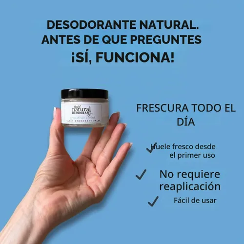 Vista 2 de The Natural Deodorant Co, Crema Desodorante Suave Coco + Karité 1.94 oz