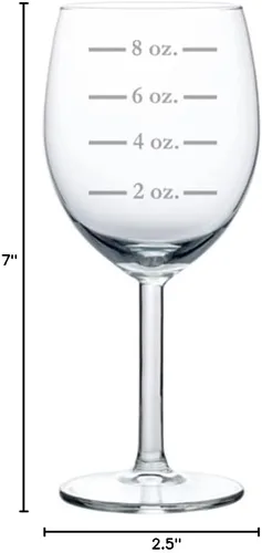 Vista 2 de MIP Copa de vino copa medidora onzas (10 oz)