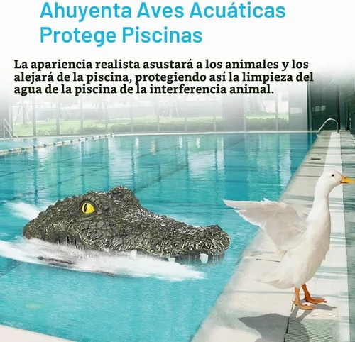 Vista 5 de GoolRC Barco a control remoto de 2.4 GHz con cabeza de cocodrilo para piscinas y lagos, lanchas RC de alta simulación con cabeza de cocodrilo con 2