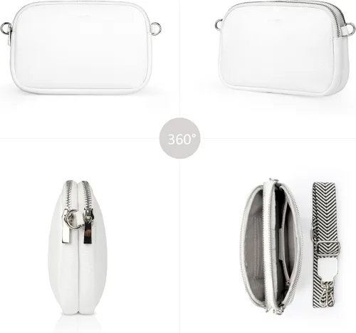 Vista 5 de befen Bolso cruzado pequeño de cuero genuino para mujer