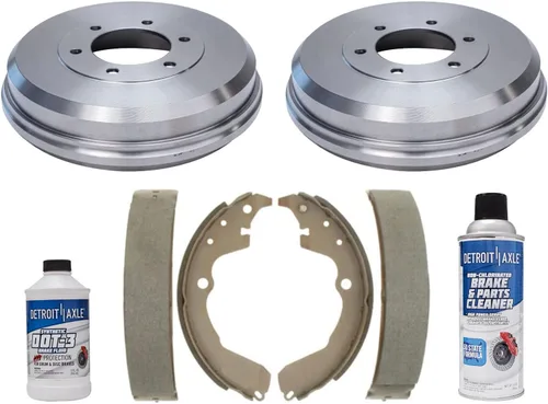 Vista 35 de Detroit Axle – Pinza de freno del lado del pasajero trasero + pastillas de freno de reemplazo para Silverado Sierra 1500 Tahoe Yukon Astro Deville