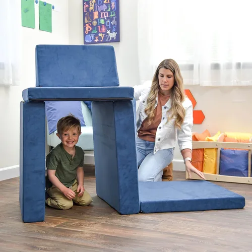 Vista 12 de Children's Factory The Whatsit CF349-070 - Sofá o 2 sillas para niños, azul marino, CF349-070, muebles de dormitorio para niños y adolescentes, sofá