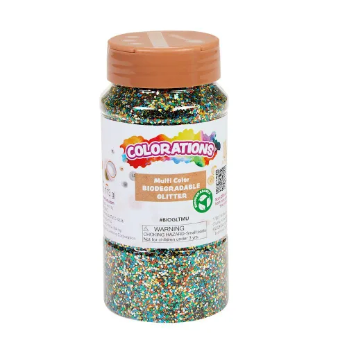 Vista 8 de Colorations Purpurina biodegradable - Azul 4oz