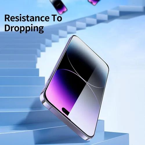 Vista 208 de NEW'C Paquete de 3 protectores de pantalla de privacidad para iPhone Air/iPhone 17 Air (6.5 pulgadas), película de vidrio templado antiespía