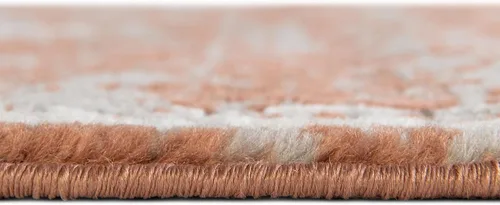 Vista 5 de Unique Loom Colección Nyla - Alfombra de área - Smile (Runner 2 pies 0 pulgadas x 6 pies 0 pulgadas, rosa salmón/negro)
