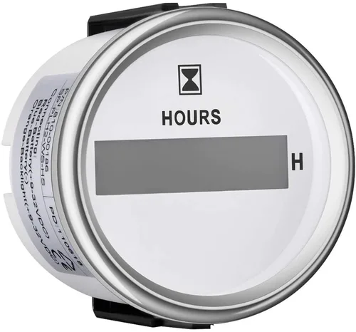Vista 6 de Samdo Medidor de Horas Impermeable de 52mm 2" 9-32V con Retroiluminación para Barco Marino