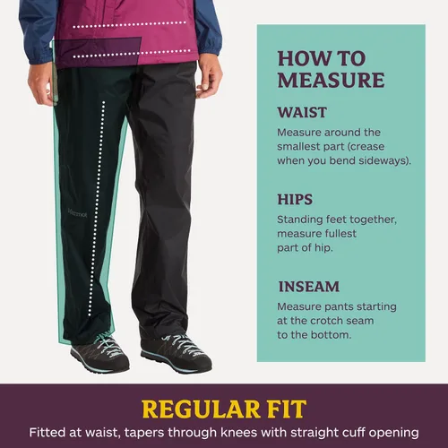 Vista 7 de MARMOT womens Precip Eco Full Zip Pants