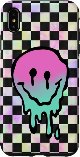 Vista 11 de Blah Drippy Pink Teal Y2K Graphic Case for iPhone 17