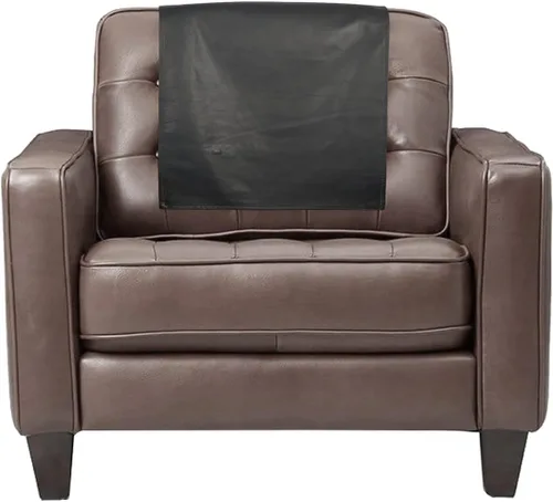 Vista 9 de LL LEATHER LOVERS Funda de cuero para reposacabezas de silla reclinable, sofá, sofá biplaza, protector de muebles, funda para asiento de teatro