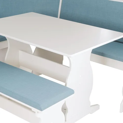 Vista 17 de Linon Lucy Capri Blue Nook 66.25 x 34.5 x 50.25 Azul