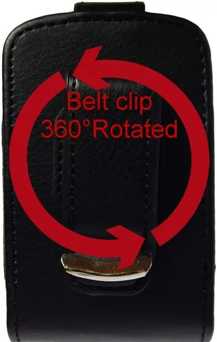Vista 4 de (V1/Negro) - Funda clásica premium premium con clip para cinturón para bomba de insulina mínima Medtronic (530G/630G/640G/670G/) - Embalaje al por