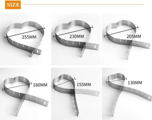 Vista 2 de Anillo de acero redondo multiusos, anillo para molde de pastel, anillo ajustable para hornear, regalos funcionales de alta calidad para hornear