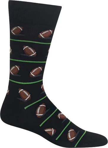 Vista 20 de Hot Sox Calcetines deportivos y atléticos divertidos para hombre, paquete de 1 par, regalos de moda novedosos y divertidos Por encima del par