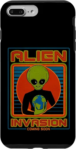 Vista 28 de Funda para iPhone 13 Pro Max Alien Invasion 1984 Tech Noir Distopía