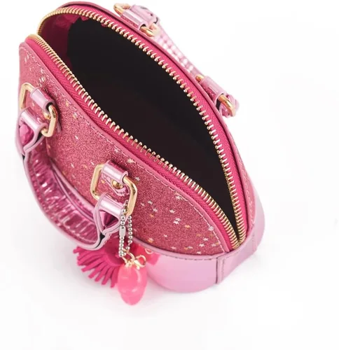 Vista 8 de YiSu Princess Little Girls Purses Toddler kids Crossbody Bag Wall et Shell Shape Handbags for girls cute Tote (pink)