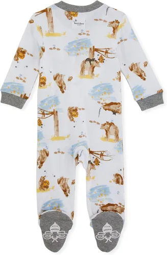 Vista 2 de Burts Bees Baby - Pijama de una pieza enterizo de bebé de 100 algodón orgánico con cremallera frontal para dormir