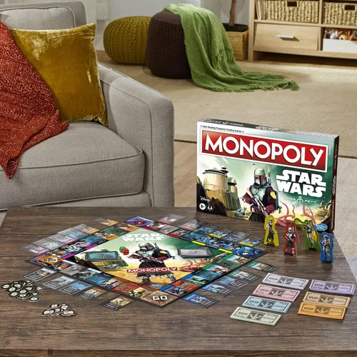 Vista 7 de Hasbro Gaming Monopoly: Star Wars Boba Fett Edition - Juego de mesa para niños a partir de 8 años, inspirado en las películas de Star Wars