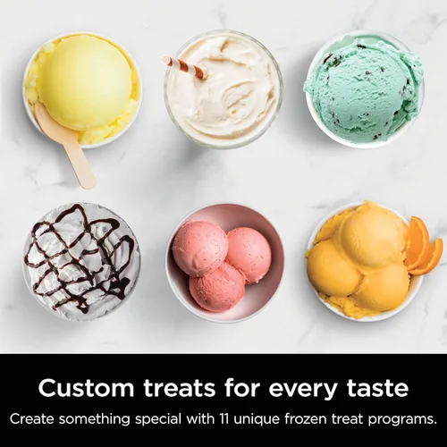 Vista 22 de Ninja CREAMi Deluxe - Máquina para hacer helados y postres congelados, incluye (4) recipientes de tamaño familiar de 24 oz, para helado, sorbete