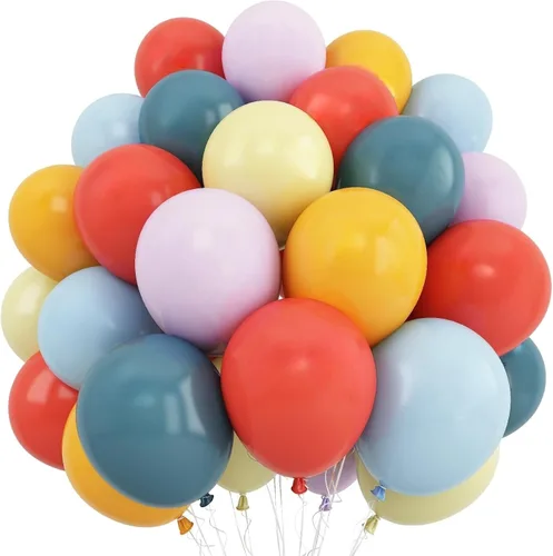 Vista 27 de Globos de fútbol, globos de látex blanco y negro de 12 pulgadas con balón de fútbol de 22 pulgadas, globo de aluminio 4D para niños, decoración