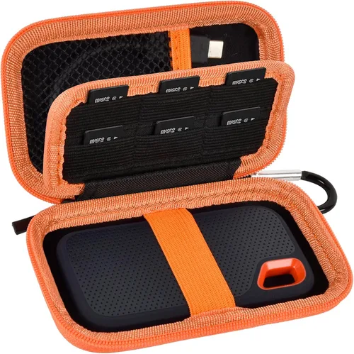 Vista 19 de PAIYULE Funda de disco duro para SSD portátil SanDisk Extreme y Extreme PRO Negro