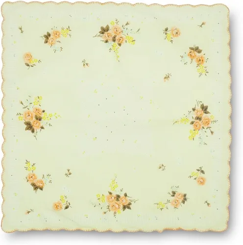 Vista 6 de GB - Pañuelos 100 algodón para mujer surtidos con borde ondulado y estampado floral 12 piezas