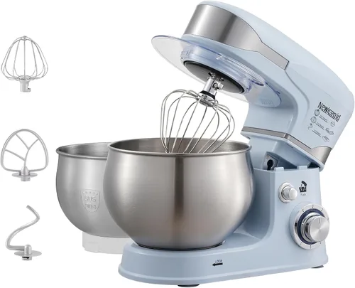 Vista 10 de Batidora de pie de dos tazones de 6 velocidades 5.3QT+3.2QT Negro (Charcoal Black)