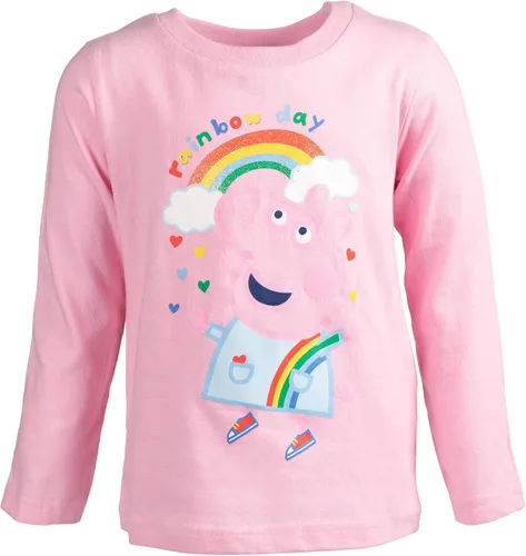 Vista 3 de Peppa Pig Paquete de 2 camisetas para niñas pequeñas a niños pequeños