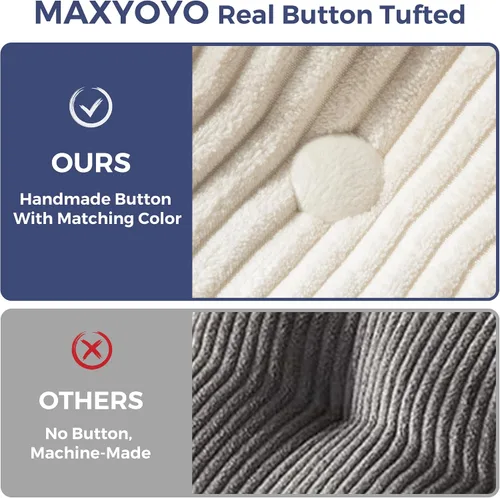 Vista 6 de MAXYOYO Sofá Cama Plegable, Sofá Convertible en Forma de L con Cama Plegable y Almohada, Silla Cama Plegable con Respaldo Portátil Cómoda para Piso