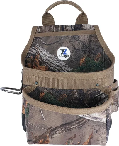 Vista 8 de Zeluga 20-117 Bolsa de herramientas de 10 bolsillos, de piel resistente para rigger, negra
