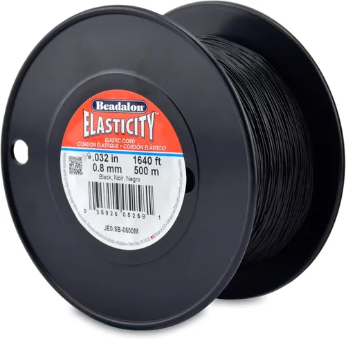 Vista 26 de Beadalon - Cordón elástico para joyería (0,5 mm, 5 m), color negro