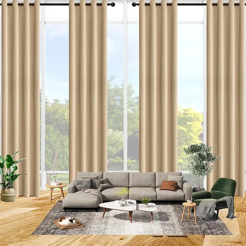 Vista 15 de Qiseca Cortinas extralargas de 132 pulgadas de largo para sala de estar, cortinas de techo de 11 pies, ventanas altas hechas a medida de 2 pisos