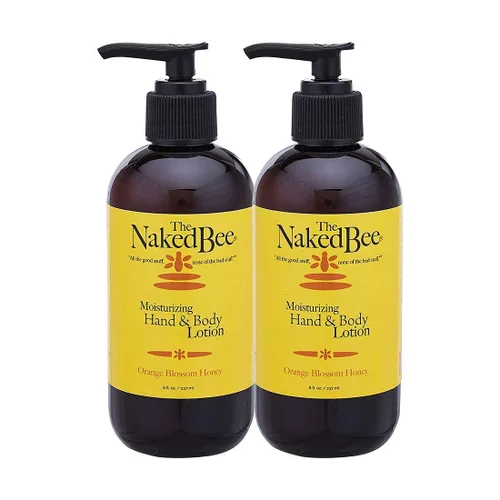 Vista 5 de The Naked Bee Loción para manos y cuerpo con miel de azahar, 2.25 onzas, paquete de 2 + loción para manos y cuerpo, 8 onzas, paquete de 2