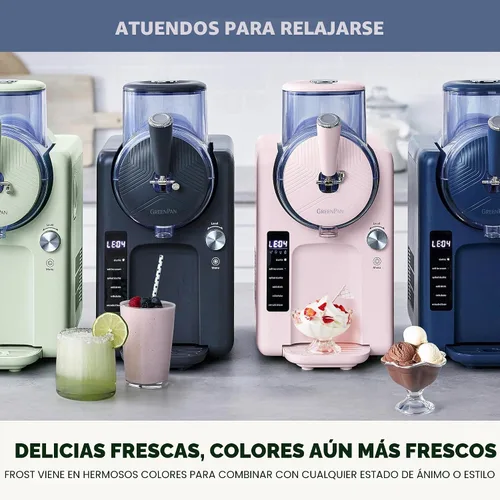 Vista 12 de GreenPan Frost, máquina para hacer helados y máquina para hacer slushies, helado suave, sorbete, margaritas, batidos, yogur helado, sin necesidad